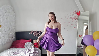 Birthday Striptease - I Change Between My 2024 & 2025 Dresses  No Censor