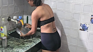 Indian Beautiful Couples Sex in Kitchen