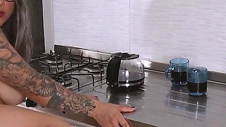 Hot Wife Greets Her Husband with a Great Blowjob