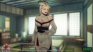 Internal ejaculation in a visual novel animated porn in Portuguese
