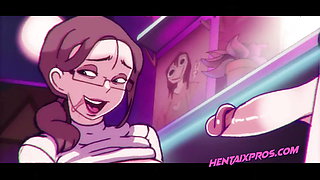 Step mom sucks gamer teens huge cock - Cartoon