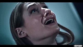 Monster Hentai Lesbian Bondage - Tiffany & Rikako Dominated by Leana in School Nightmare