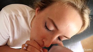 MUST OBSERVE - I gave a internal ejaculation to warm ash-blonde FRESH teenage Ann Fun