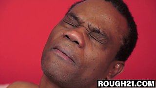 Violette Pink's Grandma Carlos gets her throat and cunt destroyed by BBC in hot shower