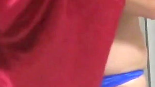 First Time Latina Masturbates in Front of Stepson After the Beach and Gets Cumshot on Her Hairy