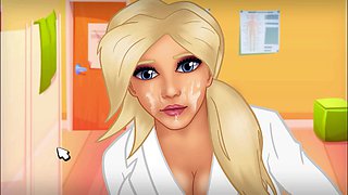 Japanese game, japanese mom help, cartoon mom