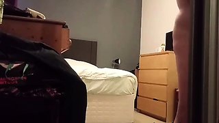 Spying on naked chubby stepmother