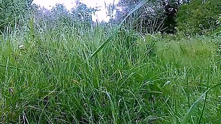 Latina Girlfriend Masturbates Outdoors to Orgasm