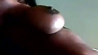 Black MILF with Giant Tits Rides Monster Black Cock with Condom