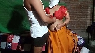 Brother-in-law Raised Sister-in-law in Saree.