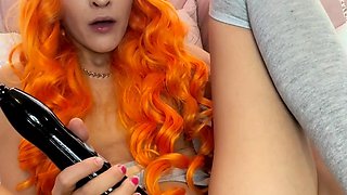 Close up teen masturbation