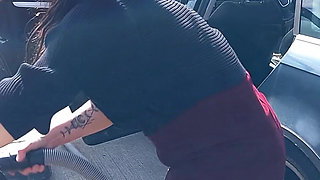 Car Cleaning Outdoor Pee