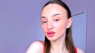 Close up teen foot worship