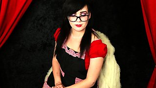 Cute curly brunette solo webcam masturbation