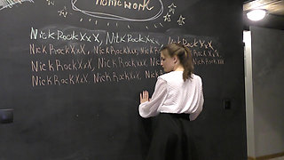 A real teacher is pestering a student ! Homeschool teen