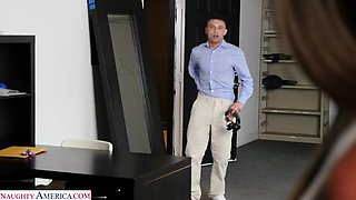 Tough boss Mandy Rhea needs a good fuck from her assistant