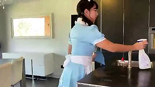 korean maid got fucked in the kitchen pt1