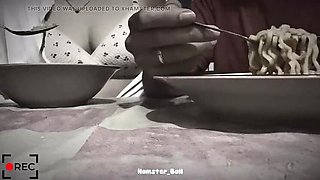 Asian Teen GF Gives Hot Handjob in Public Noodle Restaurant - Tinder Date Gone Wild!