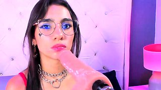 Extreme amateur pov blowjob by hot brunette latina