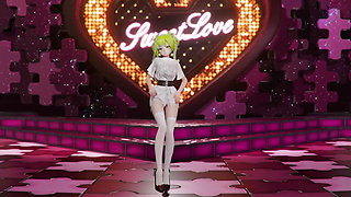 Hatsune Miku Shake It Song Undressing Dance Hentai Mmd 3D Blonde Hair Color Edit Smixix