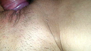 His cock deep inside me. He squirts my cunt full