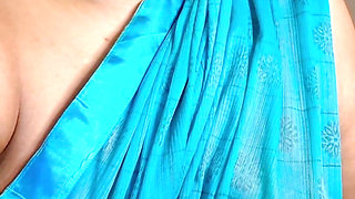 Role Play Fantasy Video - Tamil Stepmum Seduction in Green Saree