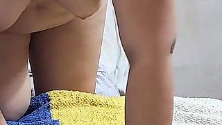 I Suck My Owner's Cock and Balls Until I Extract His Cum, at My Stepbrother's House