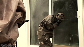 Femdom fetish mistresses fuck bdsm loser with strapon