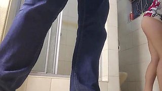 18-Year-Old Indian Teen Sparowdox Flashes Pink Pussy While Sucking Dick - No Panties Blowjob