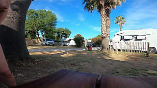 Kinky Couple Games at French Nudist Beach Campsite