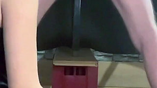 Legs Spread Wide and Bent Over for a Ruined Orgasm Milking