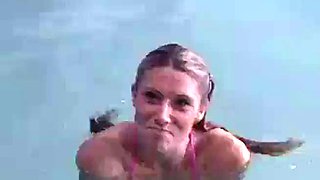 Crystal Ray fucked by the pool by Steve Holmes