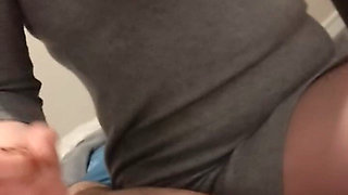 This Beautiful Voyeur Stepmom Comes to Help Me Get Hard with Her Short Dress