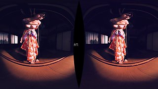 Bondage VR: Twisted Upside Down from Both Legs - JAV BDSM Shibari 3D