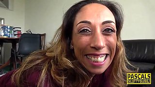 Toying milf submissive Jenna Joy throated