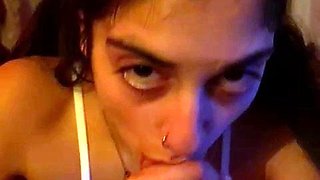 Hot Brunette Girlfriend POV Blowjob