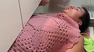 Trampling Foot Slave After Take Shower