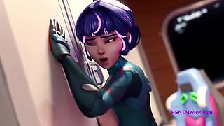 Hot 3D Hentai Lesbian Pussy Eating - Hardcore Anime Sex