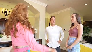 Reality Kings - Horny MILF Crystal Taylor Fucks Her New Stepdaughter's Bf While She Watches