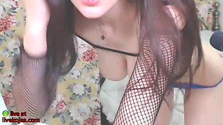 Hot Asian camgirl sensual masturbation