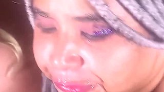 Brazilian Huge Boob Bisexuals Share and Swallow Cum