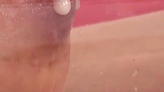 Nanako Hinata Pumps Her Nipples Until They Swell, Clamps Them Hard... and Lets Them Leak Milky Drops. Extreme Close-up POV