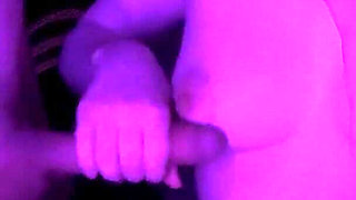 Horny Friend Invited Me to Masturbate on Her Big Tits