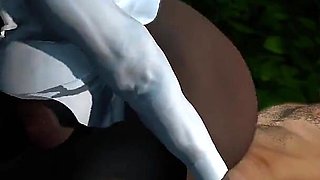 Thick Booty Ebony GILF Rides Some Thick White Cock
