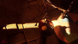 Frozen Anna sucks dicks and gets ass fucked