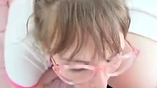 Glam blonde ass cumshot after hardcore anal