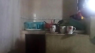 Maid Fucked in the Kitchen (my Wife Almost Found Us Out)