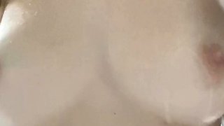 Amateur short haired teen brunette with