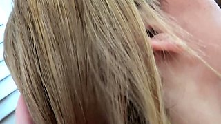 Sexy blonde teen blowjob and gangbanged then creampied