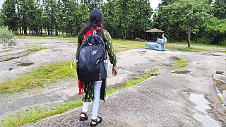 Sali and Brother-in-law Went to the Park to Roam - Brother-in-law You Took Sister-in-law for a Walk